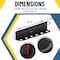 Koova Storage Rack, Steel, Black, 3.3 in W, 3.7 in H, 18.25 in L, Powder Coated KV-CAN-6 - alternate 3